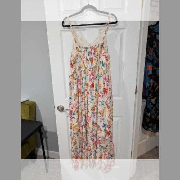 Torrid Carrie Floral Lace Inset Maxi Dress in Size 2 (18/20) - Picture 8 of 15